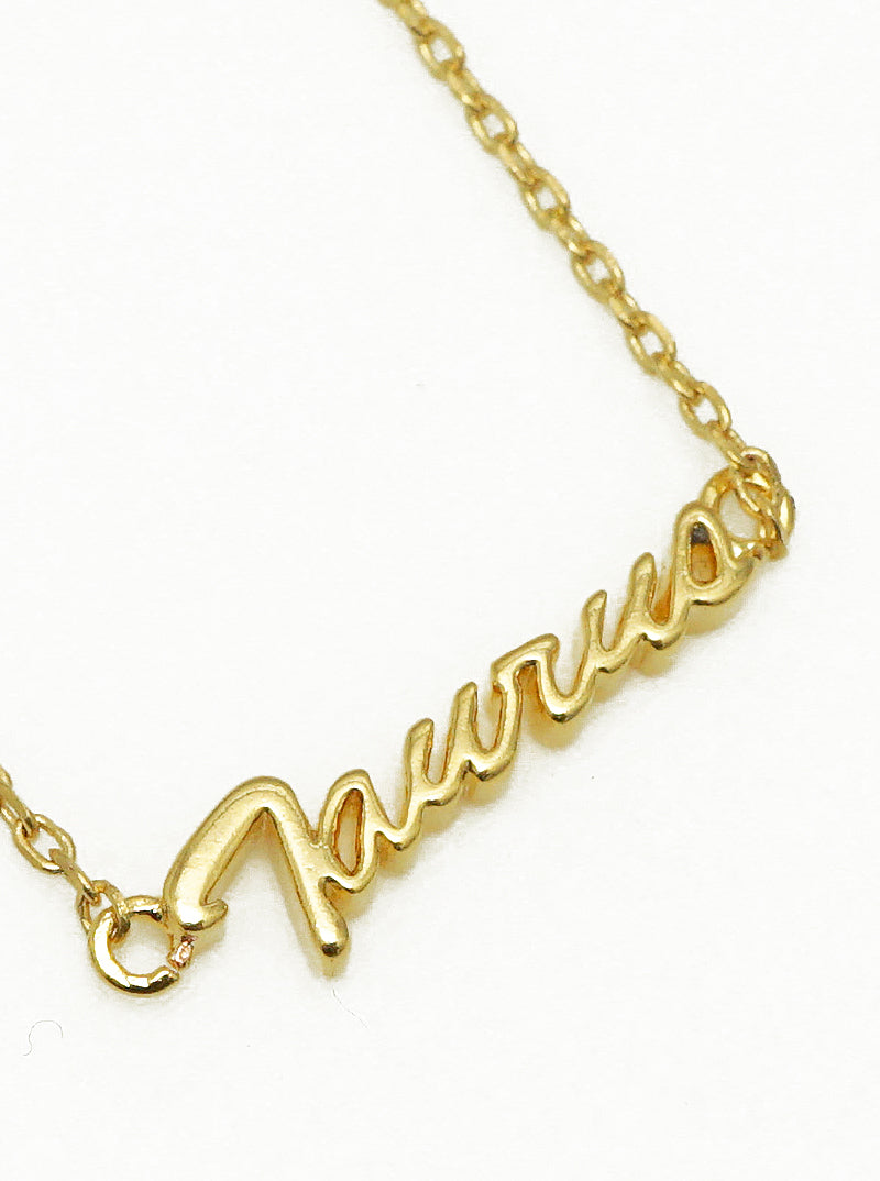 18k Gold Dipped Zodiac Pendant Delicate Necklace