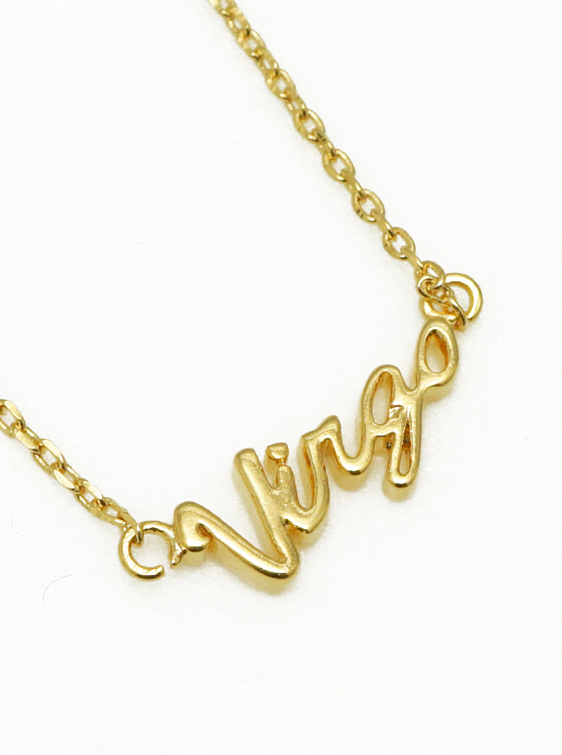 18k Gold Dipped Zodiac Pendant Delicate Necklace