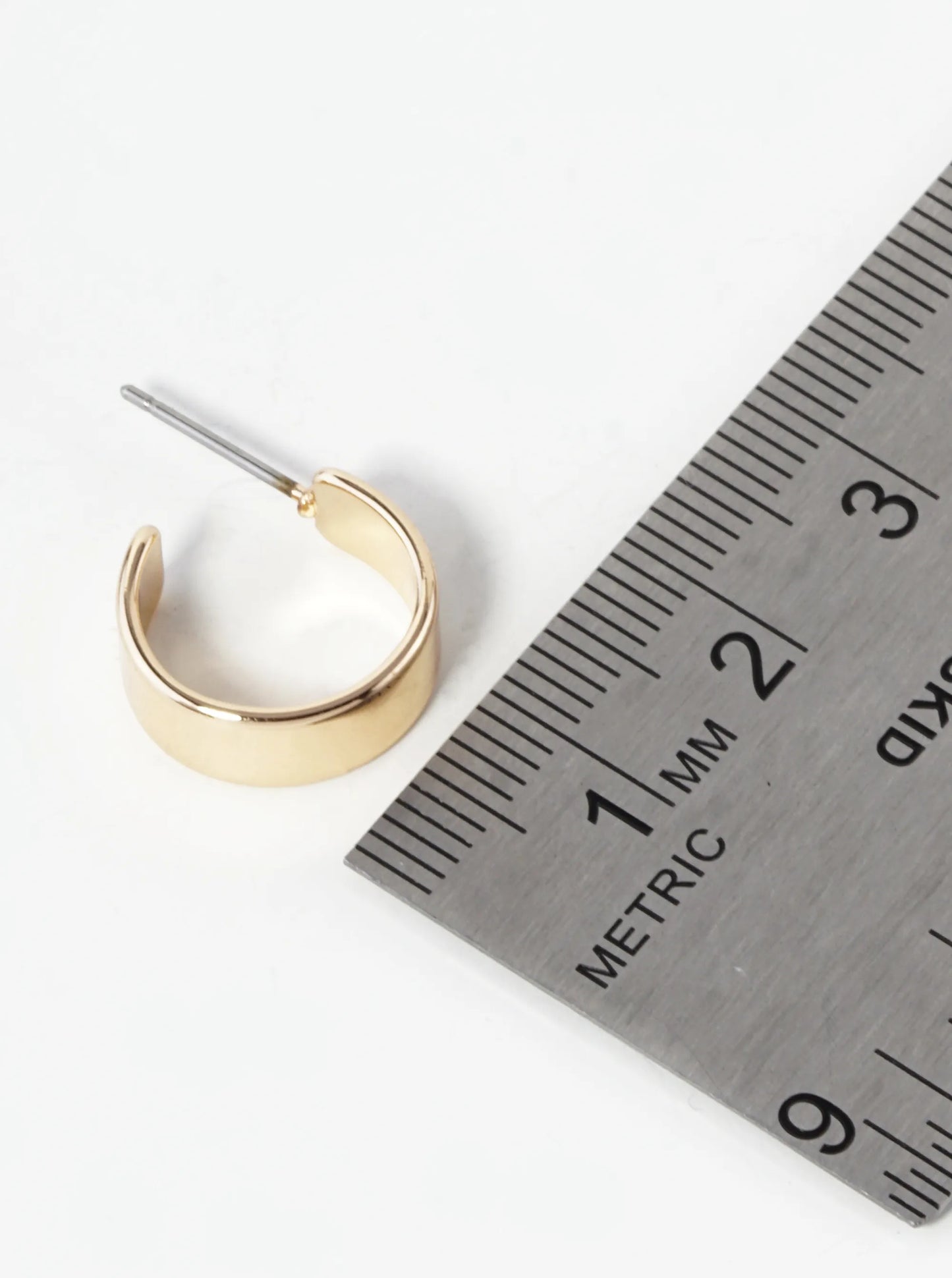 2-Pair Set 15mm Enamel Filled Open Hoop Earrings