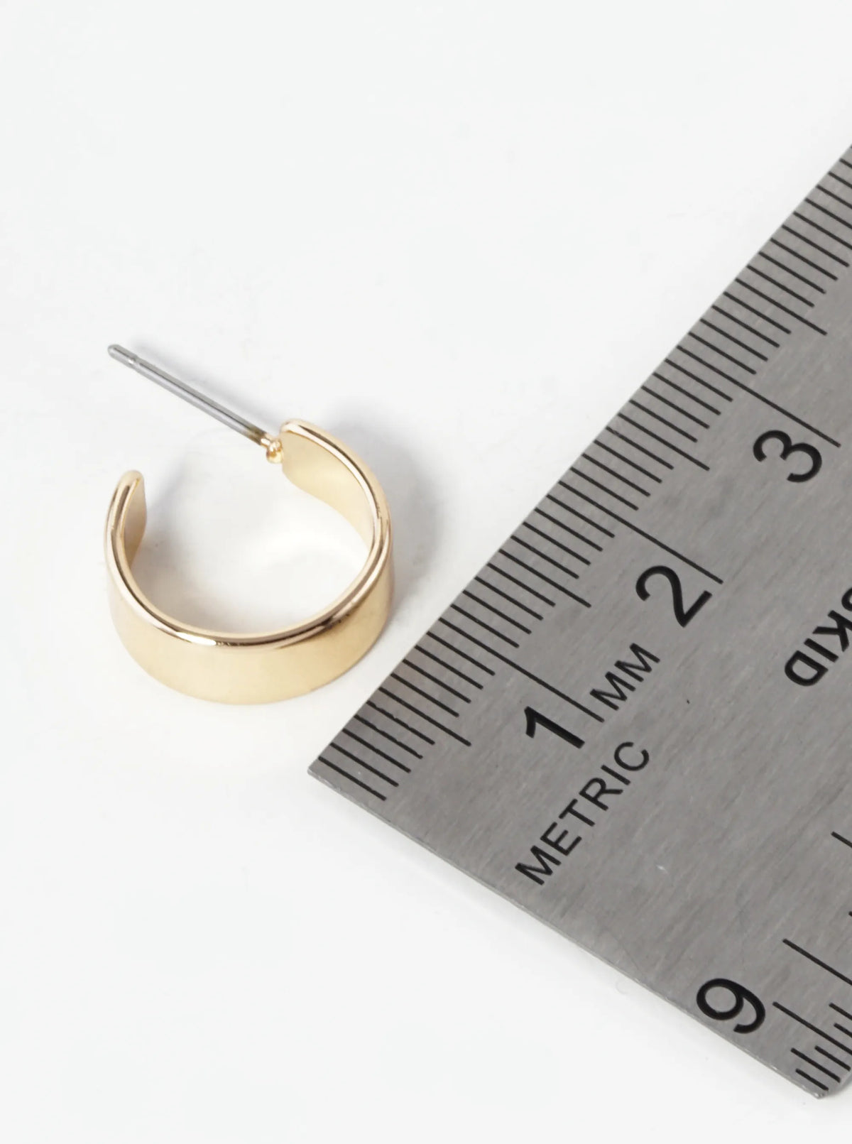 2-Pair Set 15mm Enamel Filled Open Hoop Earrings