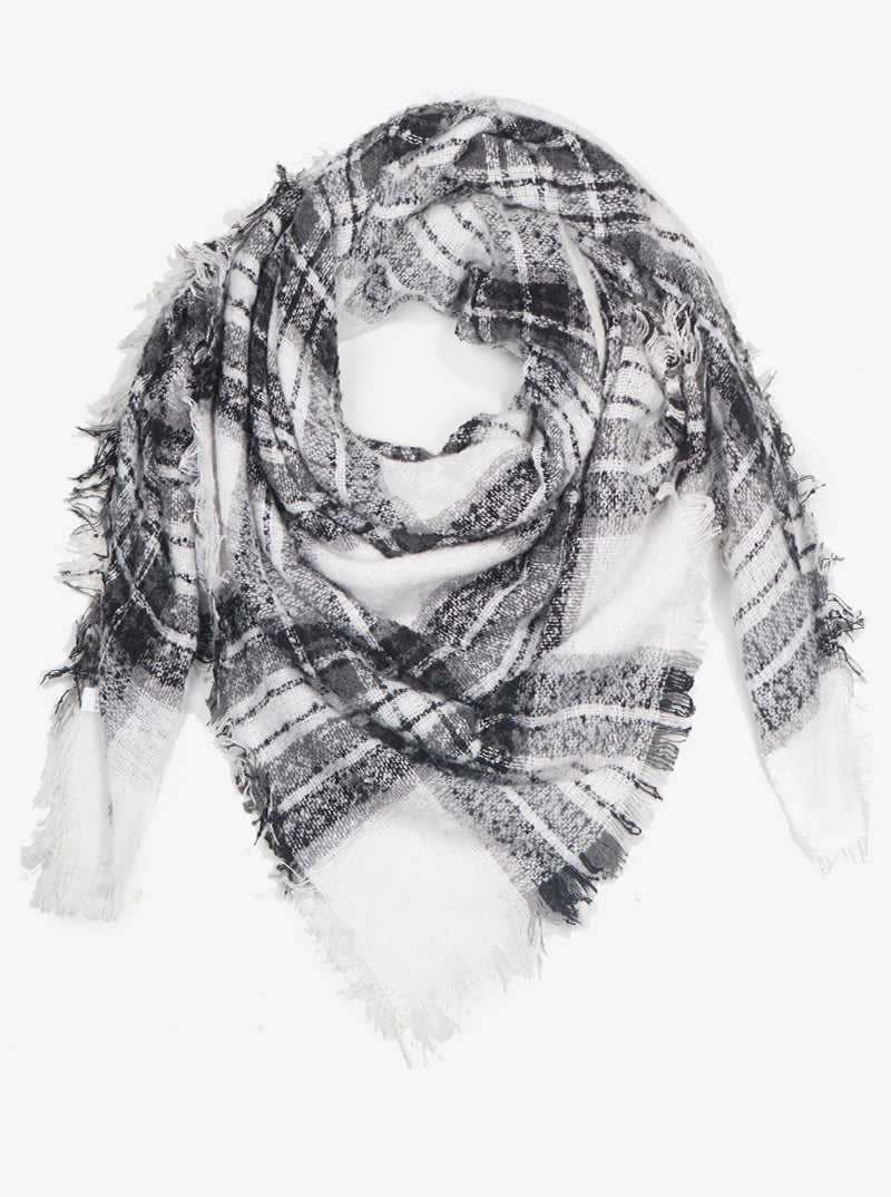 2025 Plaid Tartan Blanket Scarf