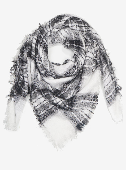 2025 Plaid Tartan Blanket Scarf