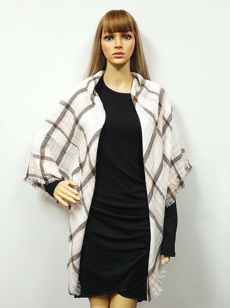 2025 Plaid Tartan Blanket Scarf