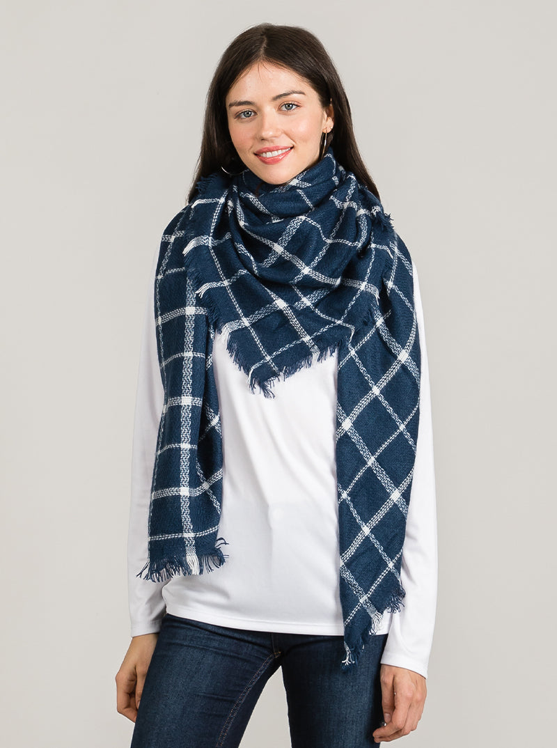 2025 Plaid Tartan Blanket Scarf