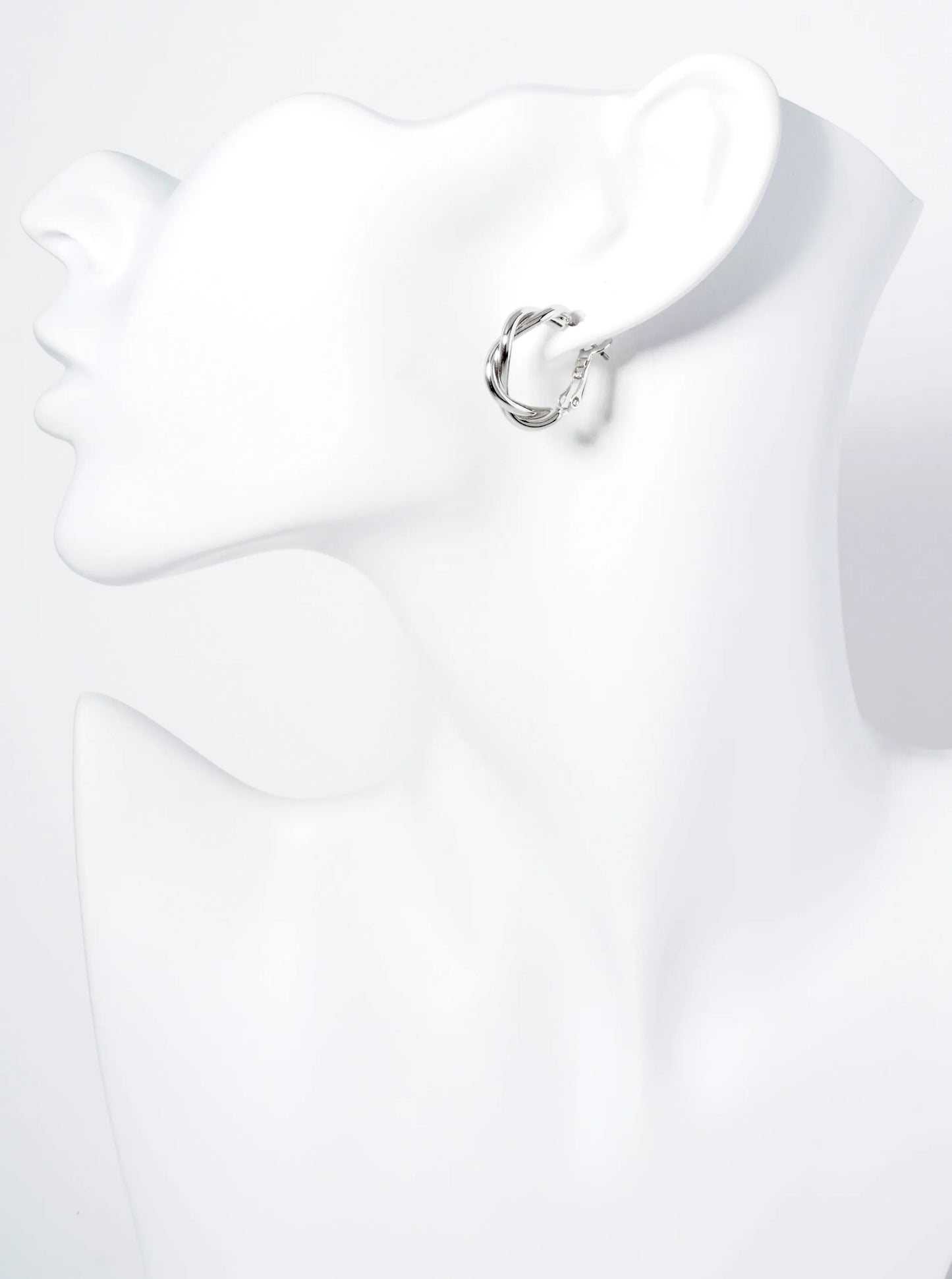 20mm 14K-Gold-Dipped Double Wire Wrapped Latch Back Hoop Earrings