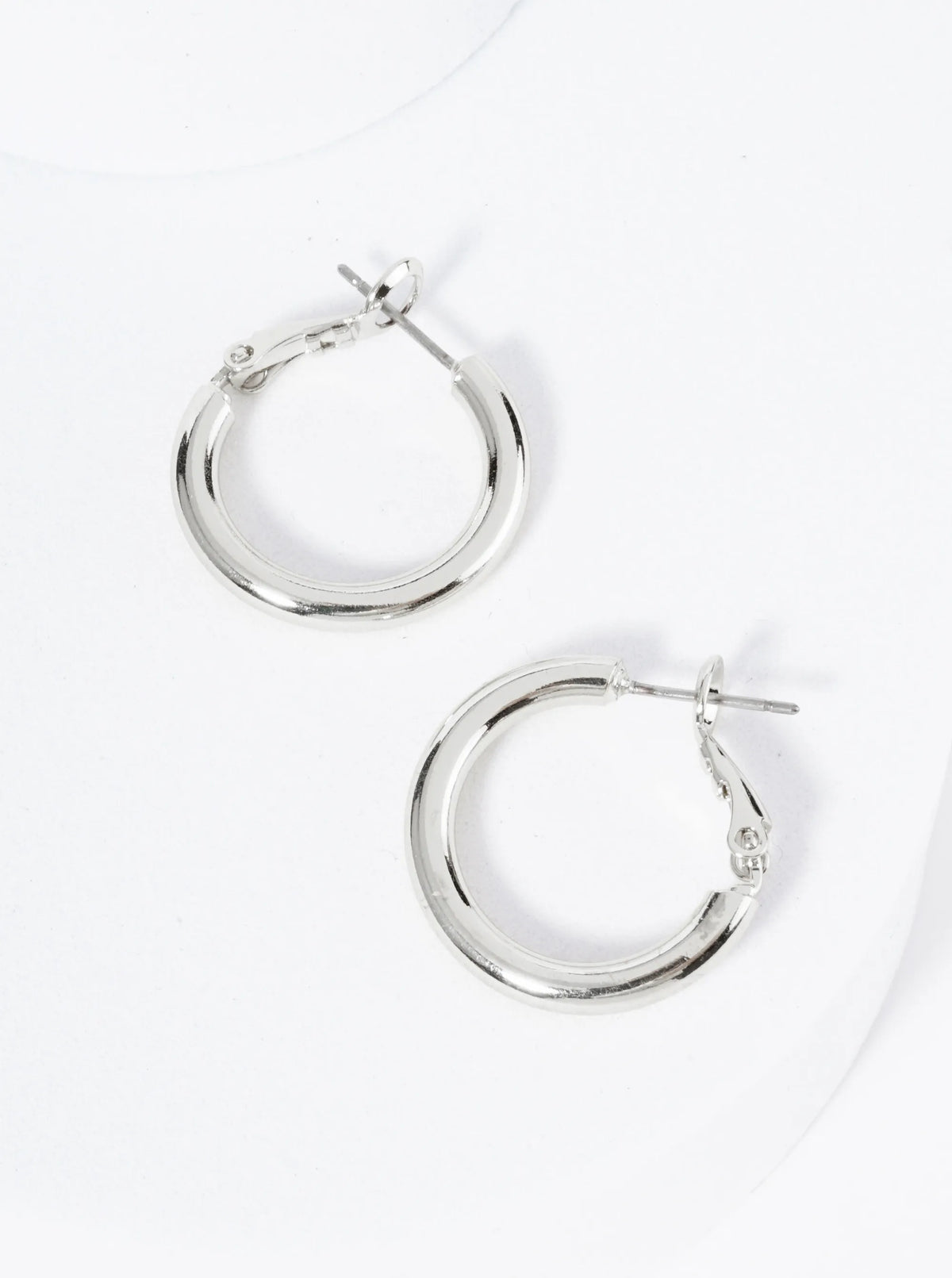 20mm 14K-Gold-Dipped Latch Back Hoop Earrings With 2 And A Half Mm Thickness