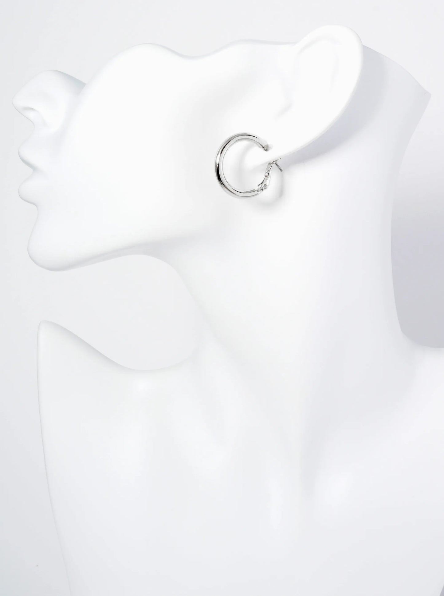 20mm 14K-Gold-Dipped Latch Back Hoop Earrings With 2 And A Half Mm Thickness
