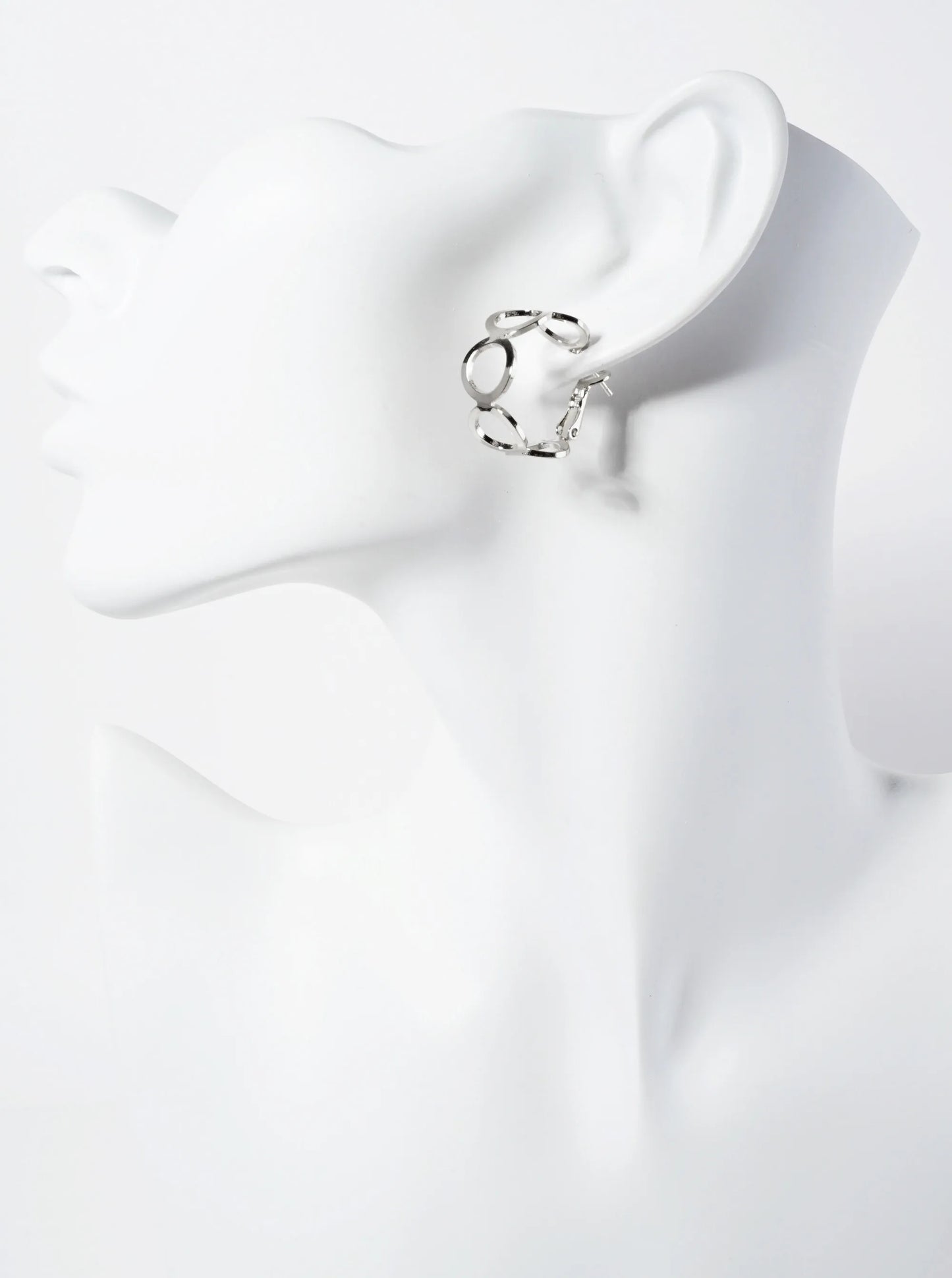 20mm 14K-Gold-Dipped Polished Brass Cutout Latch-Back Hoop Earrings