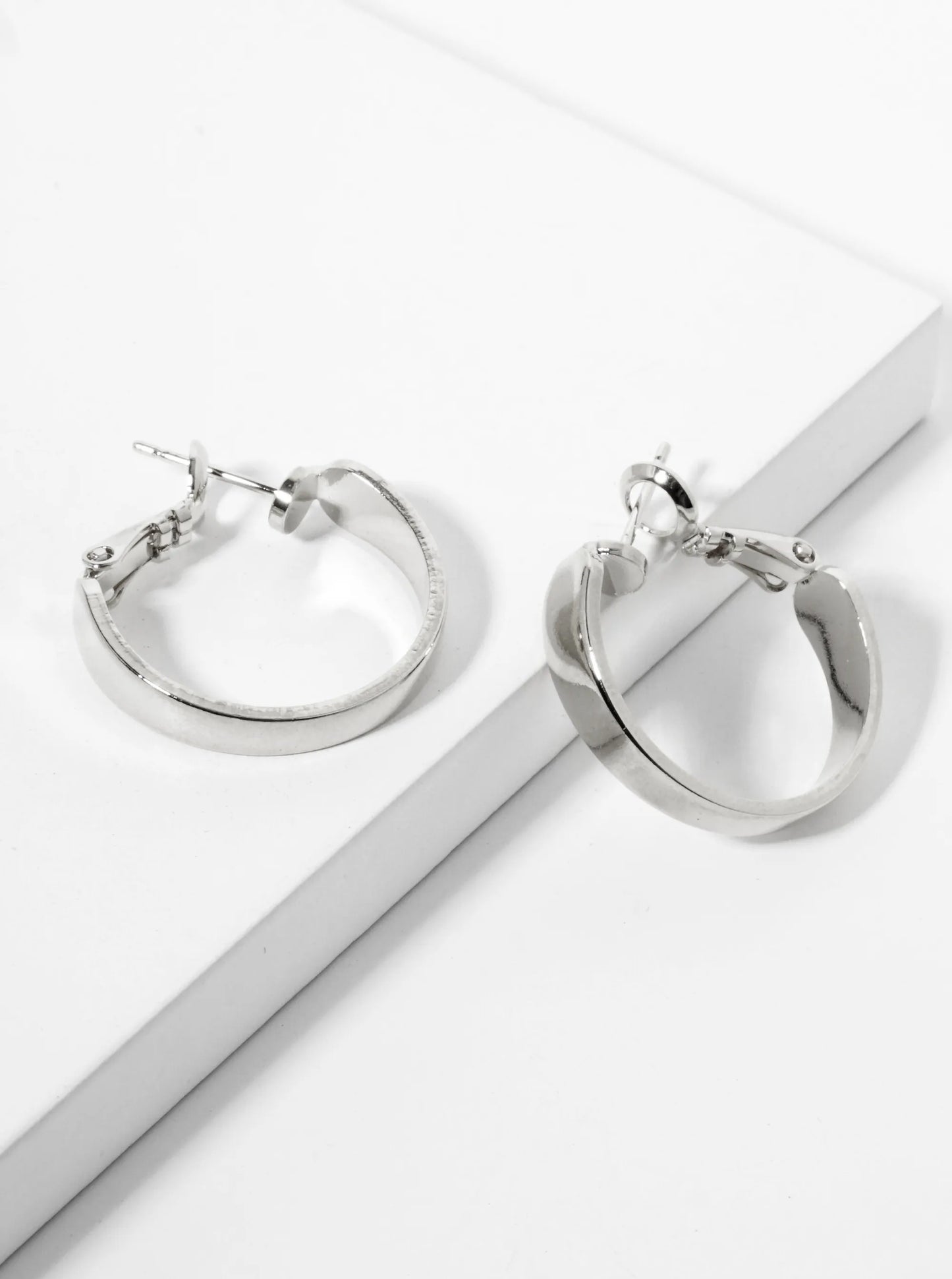 20mm 14K-Gold-Dipped Polished Brass Latch-Back Hoop Earrings