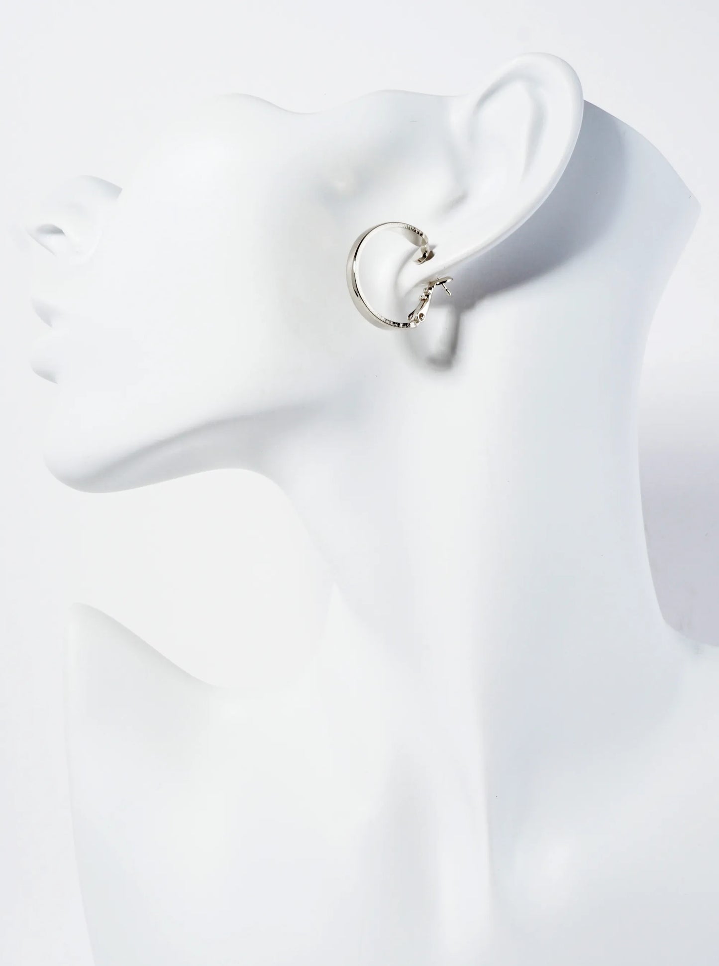 20mm 14K-Gold-Dipped Polished Brass Latch-Back Hoop Earrings