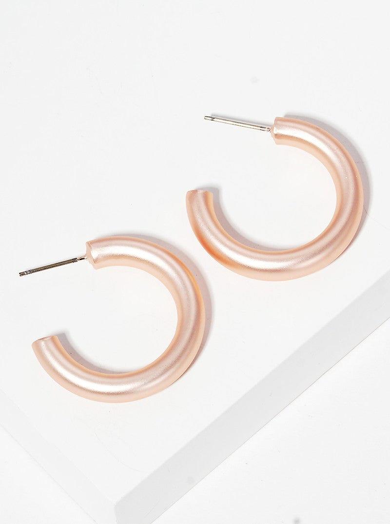 20mm Bold Brass Hollow Hoop Earrings