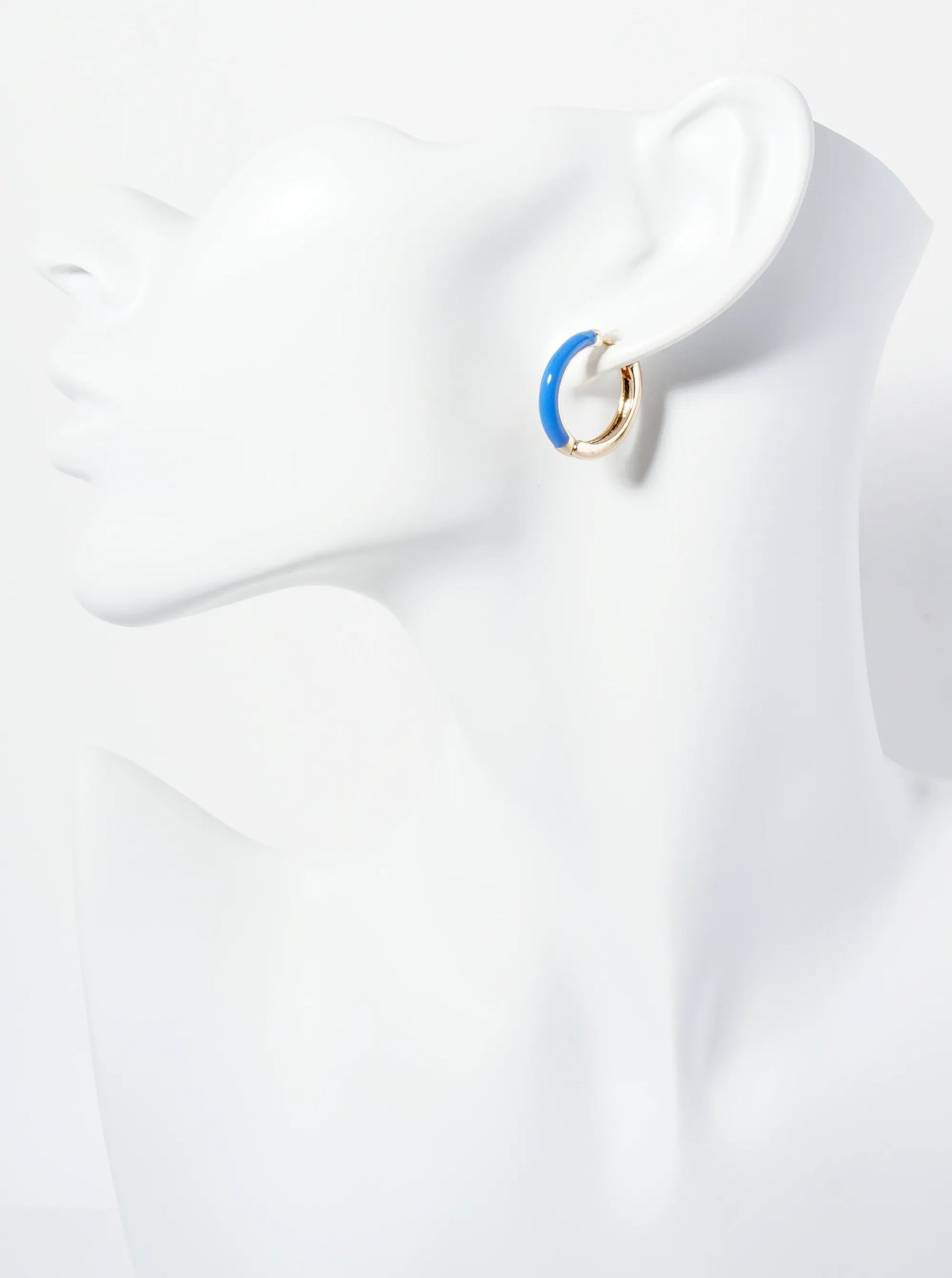 20mm Enamel Huggie Hoop Earrings