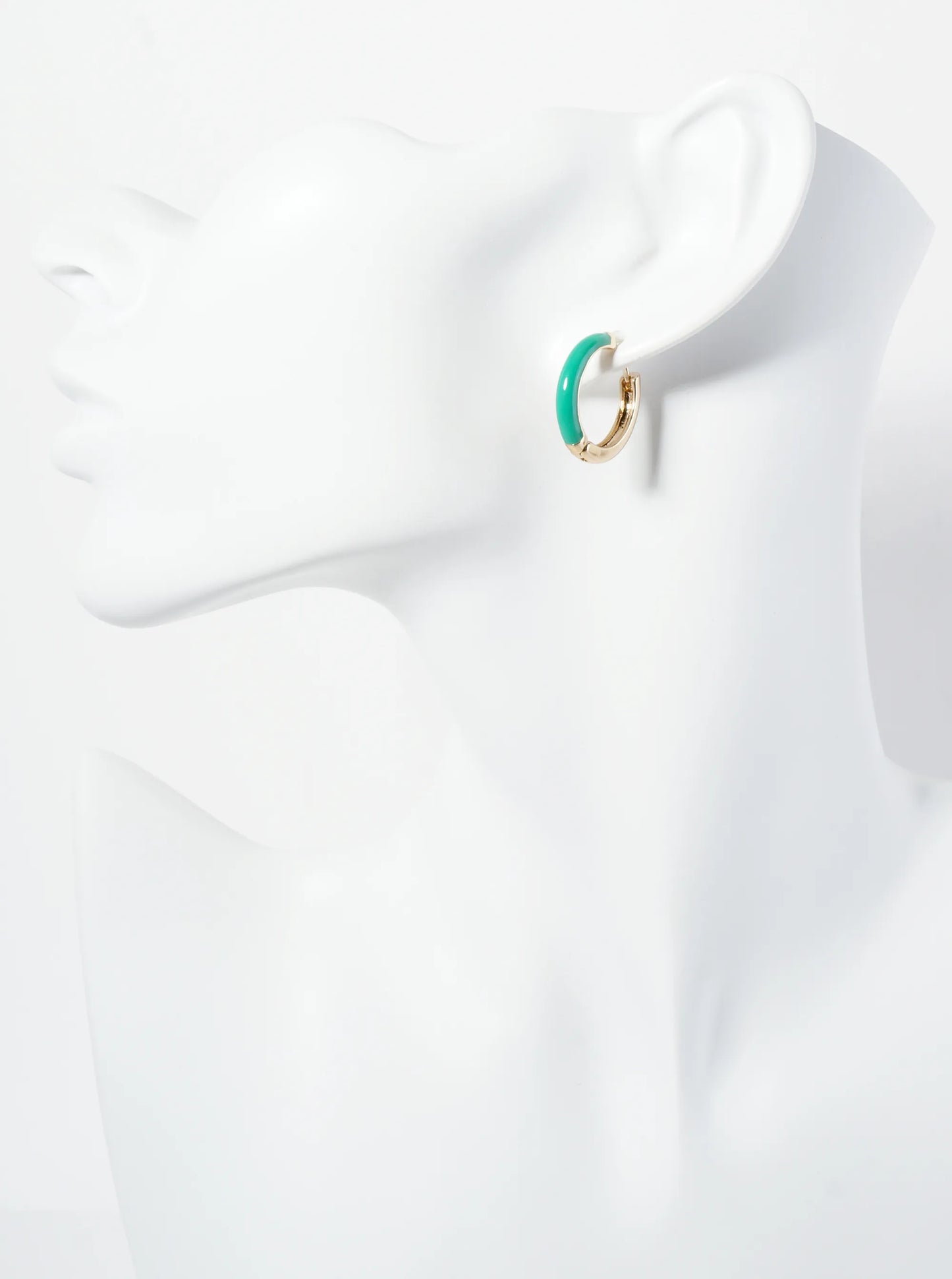 20mm Enamel Huggie Hoop Earrings