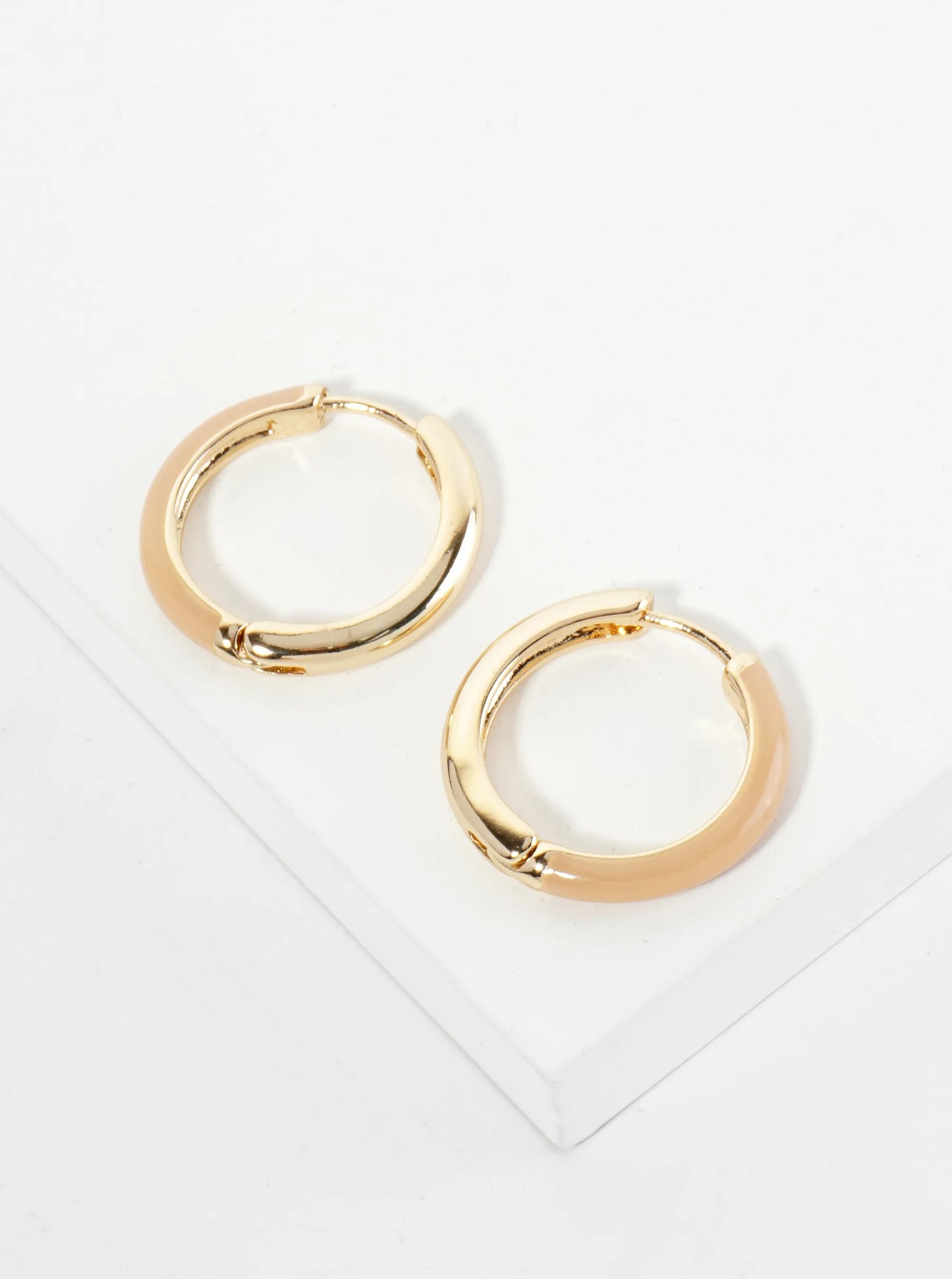 20mm Enamel Huggie Hoop Earrings