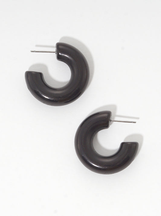 20mm Resin Solid Color Hoop Earrings