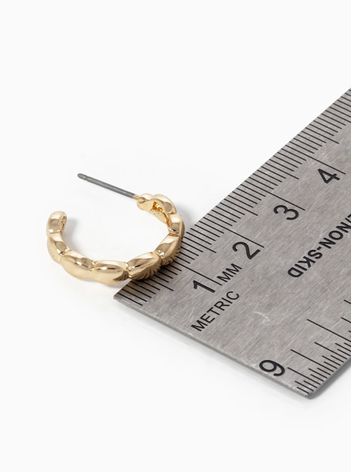 20mm Shiny Ball Hoop Earrings