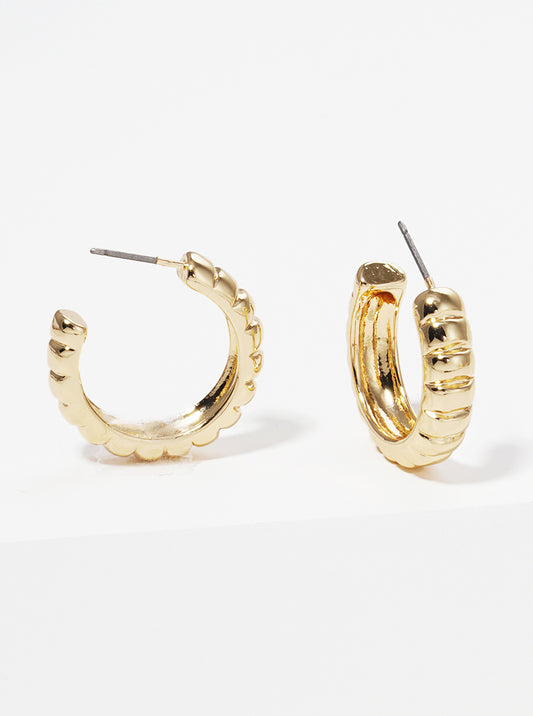 20mm Round Metal Hoop Earrings