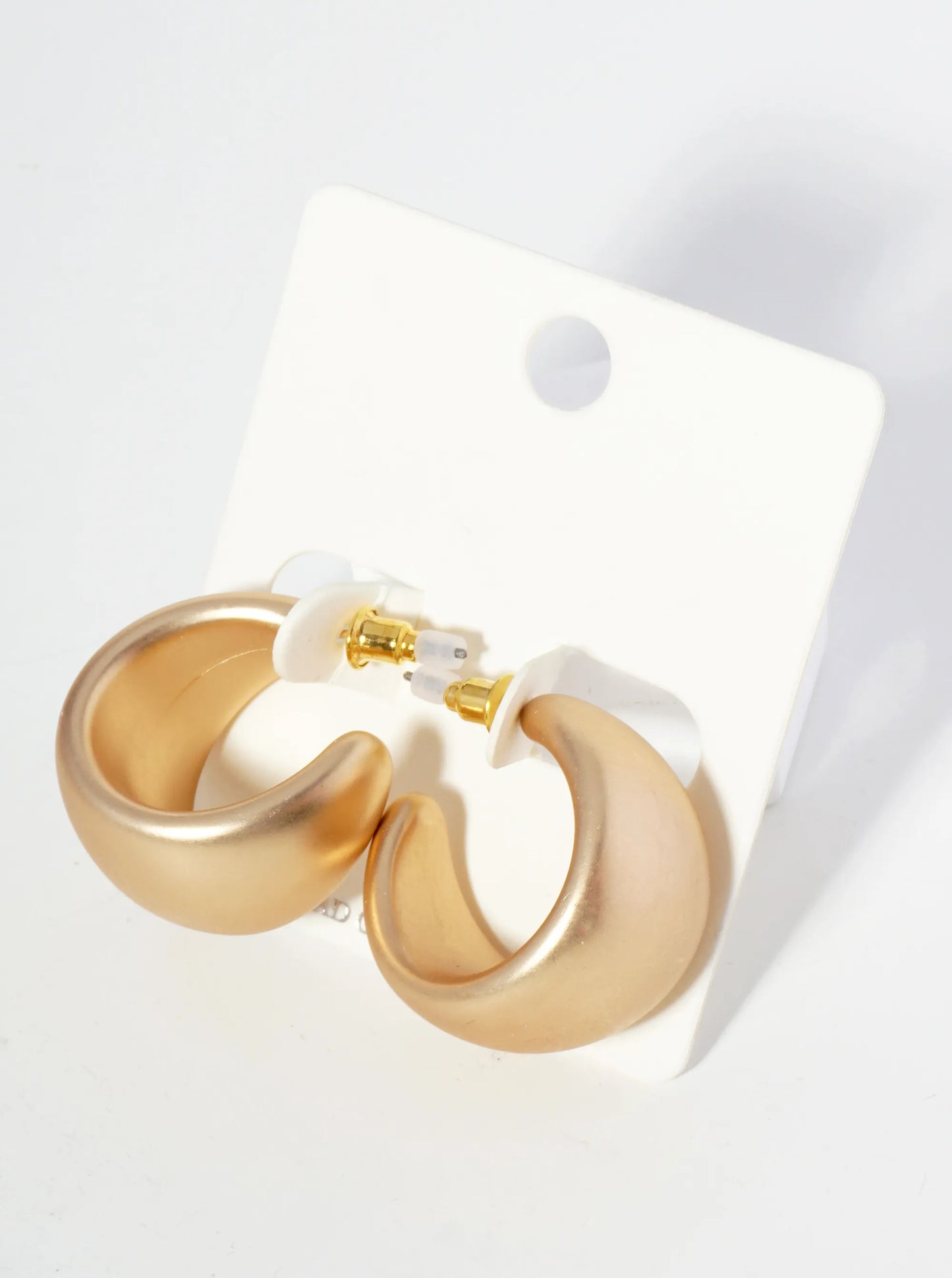 23mm Hollow Metallic Bold Chunky Hoop Earrings