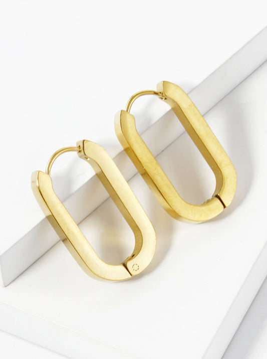 23mm Stainless Steel Huggie Hoop Earrings