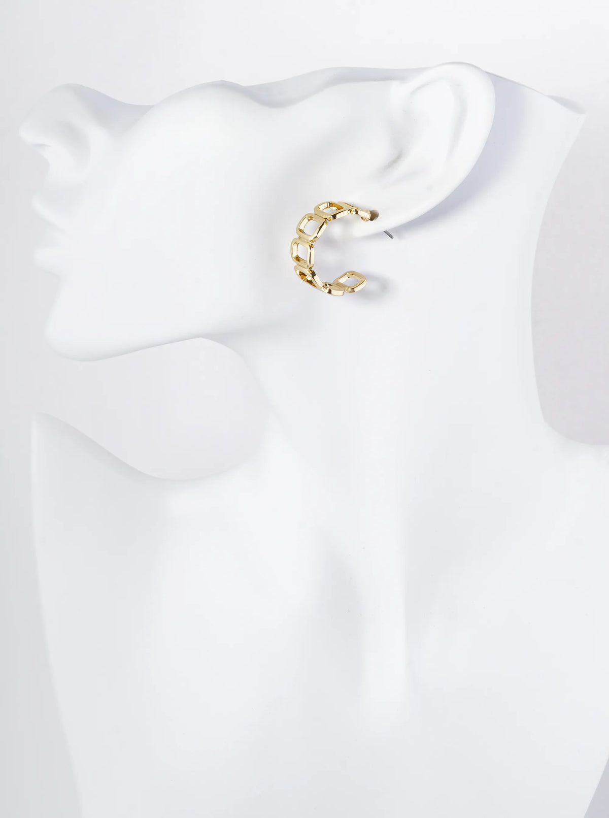 25mm Geometric Lightweight Open Hoop Earrings