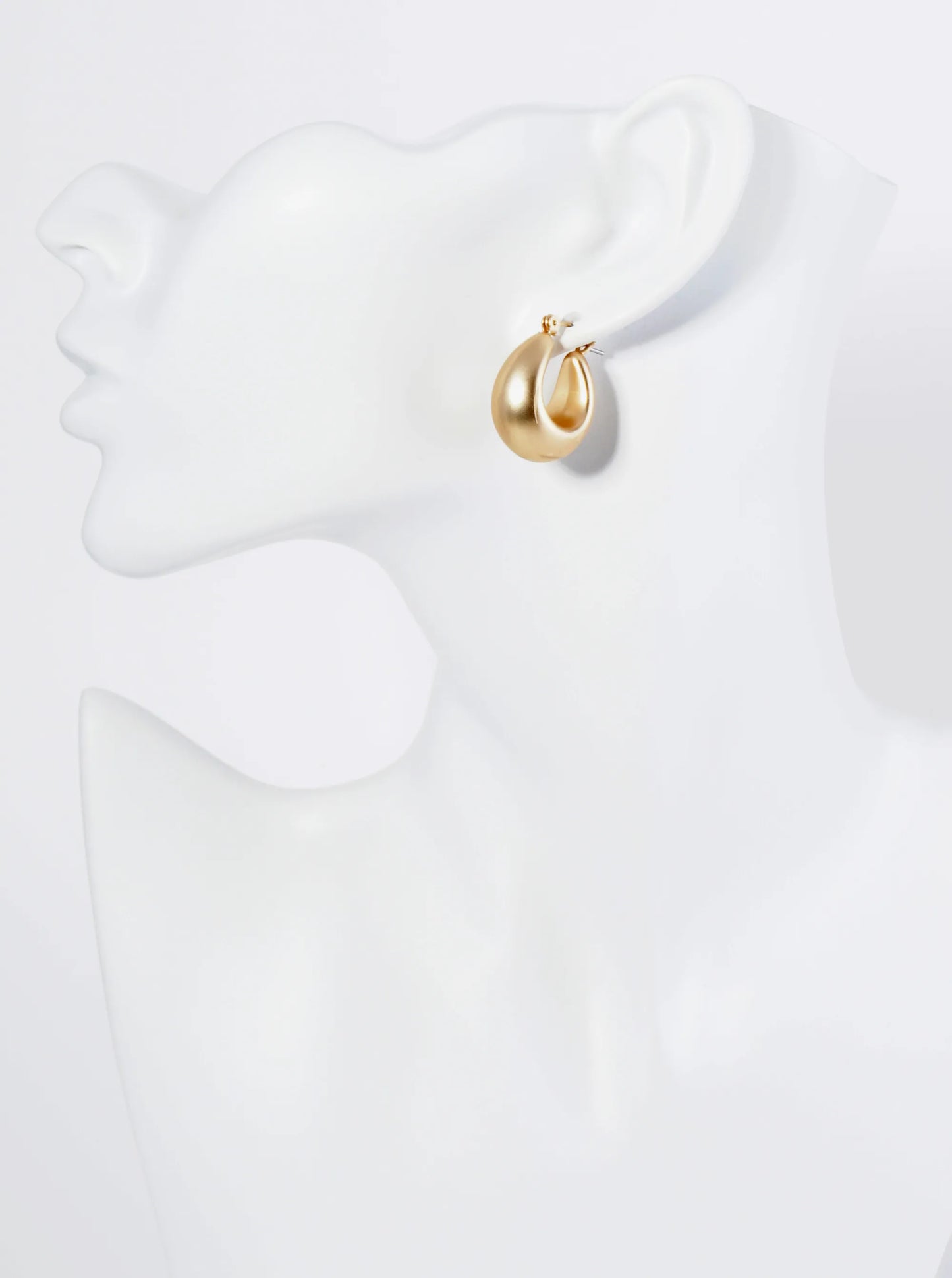 25mm Hollow Metallic Bold Hoop Earrings