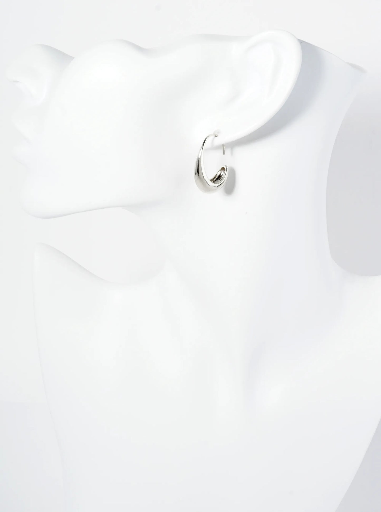 25mm Polished 14K-Gold-Dipped Tapered Hoop Earrings