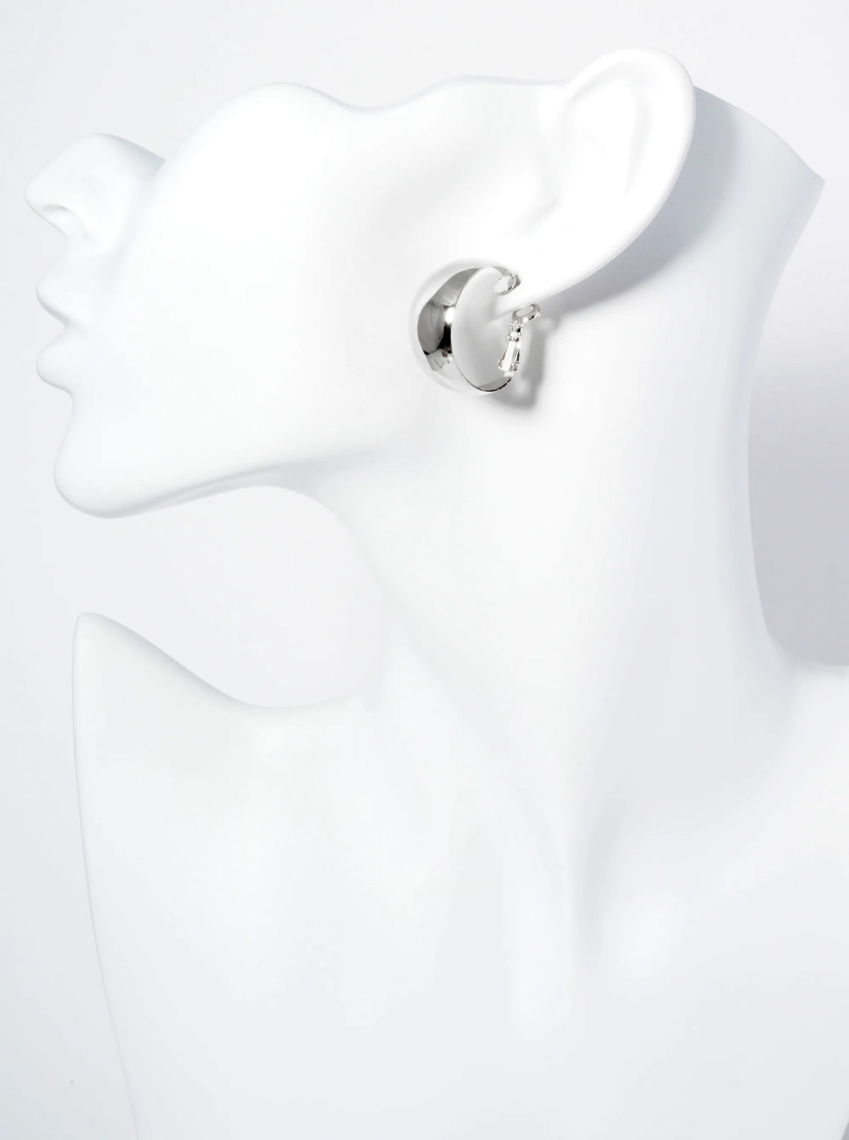 25mm Polished 14K-Gold-Dipped Tapered Latch Back Hoop Earrings