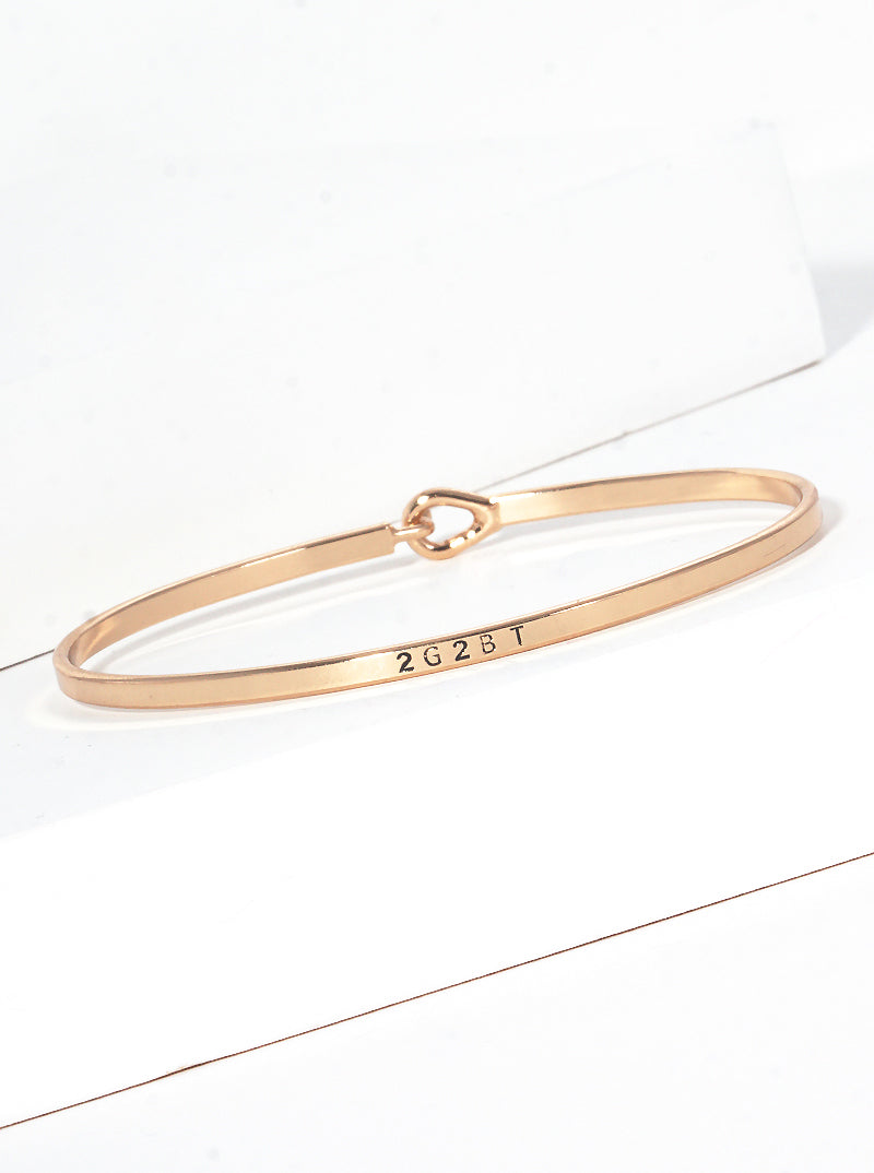 2G2BT Engraved Inspirational Bangle Bracelet