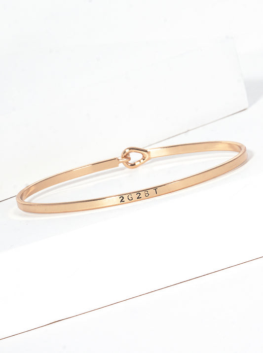 2G2BT Engraved Inspirational Bangle Bracelet