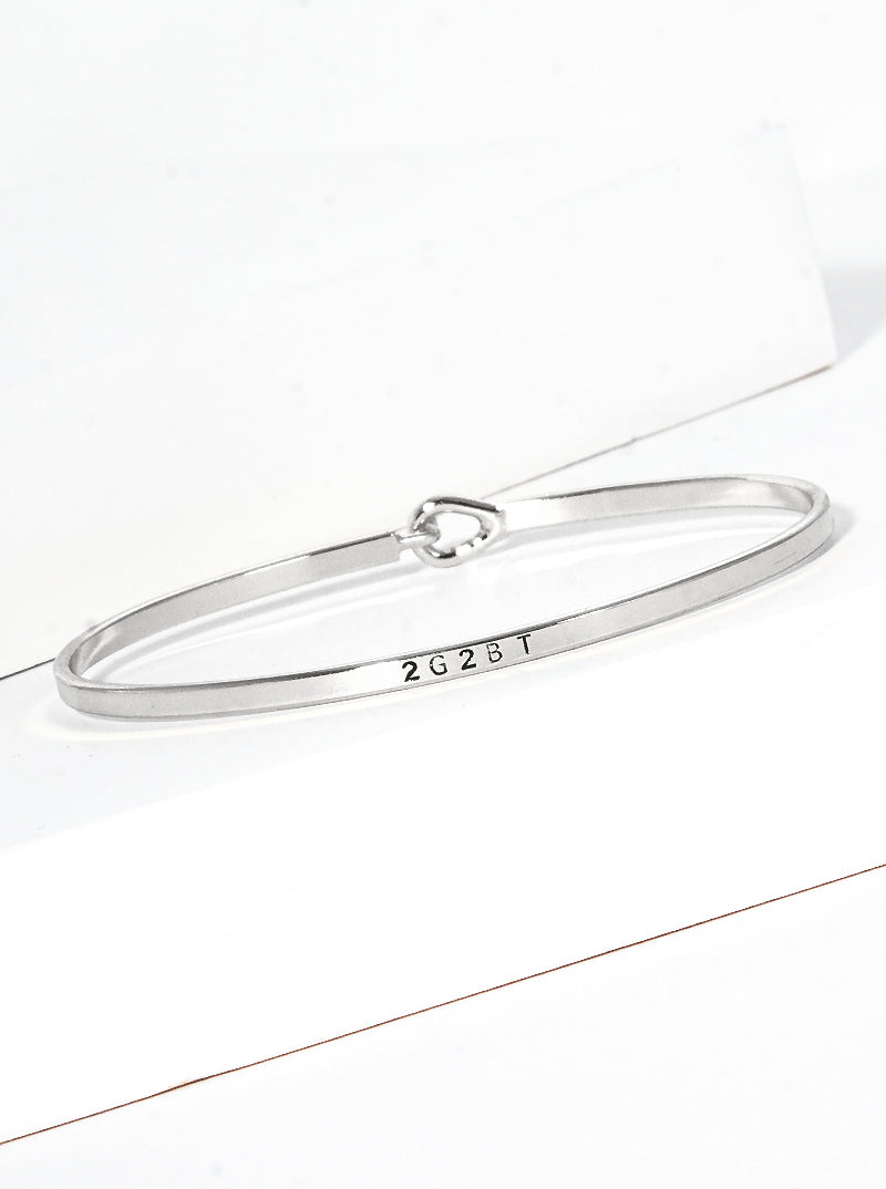 2G2BT Engraved Inspirational Bangle Bracelet