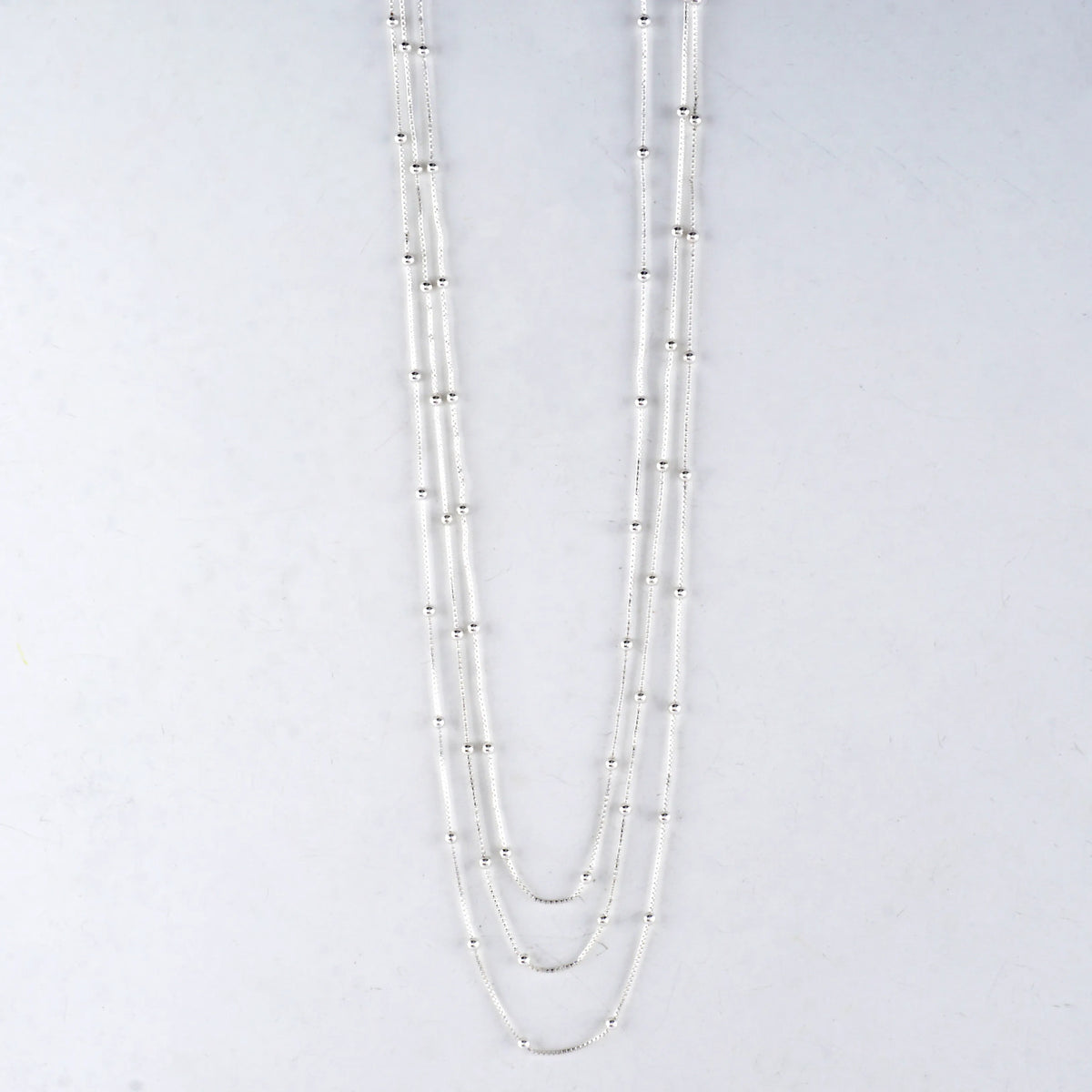 3 Layer Station Snake Multi Necklace