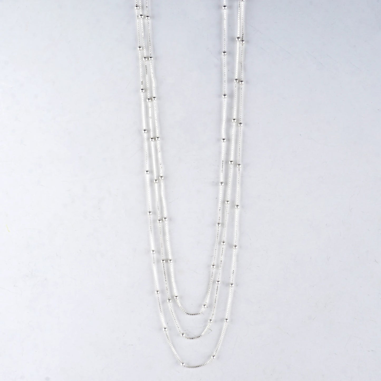 3 Layer Station Snake Multi Necklace
