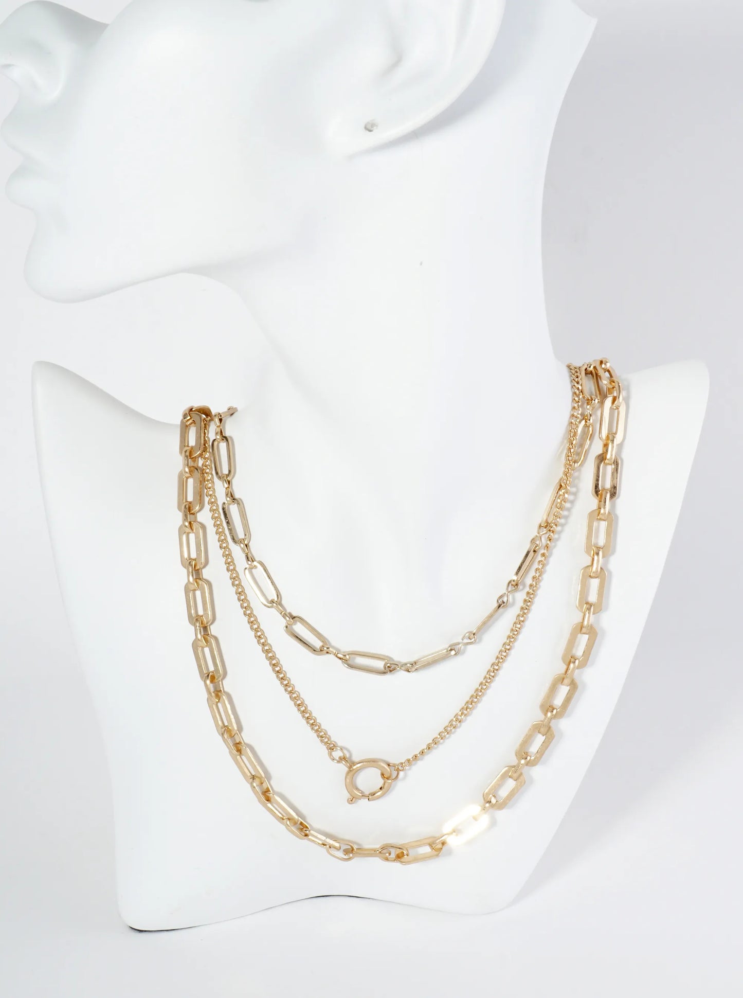 3-PC Multi Link Chain Necklace Set