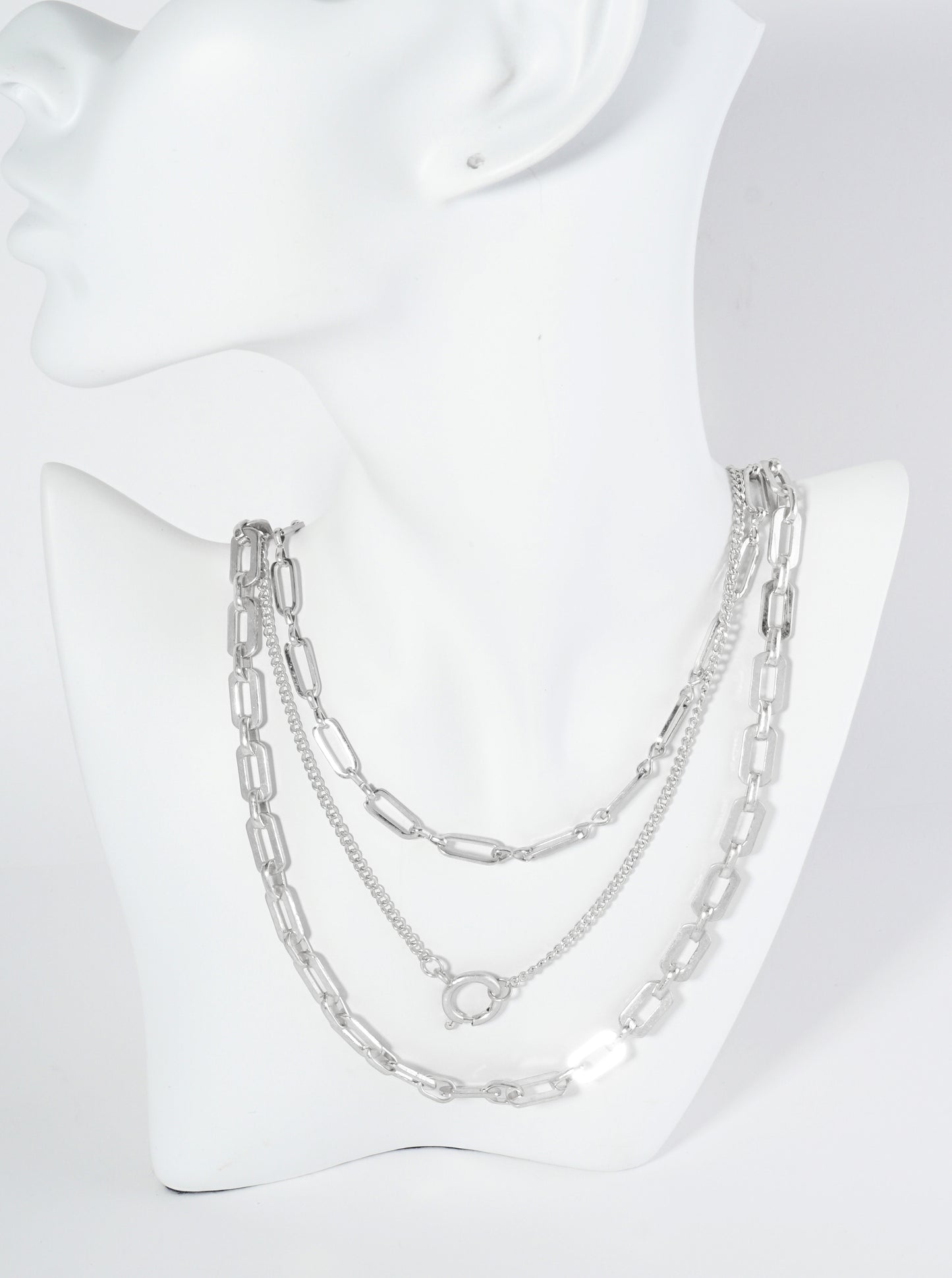 3-PC Multi Link Chain Necklace Set