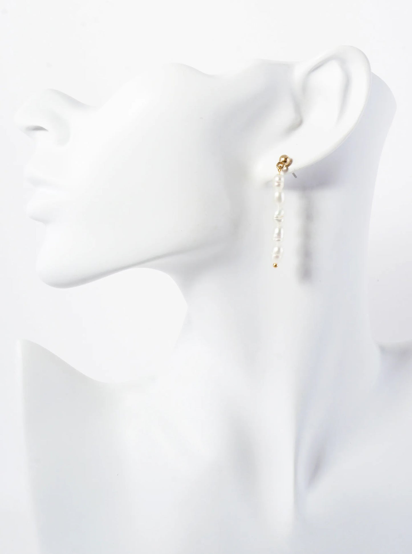 3-PC Pearl Dangle Hoop Earrings Set