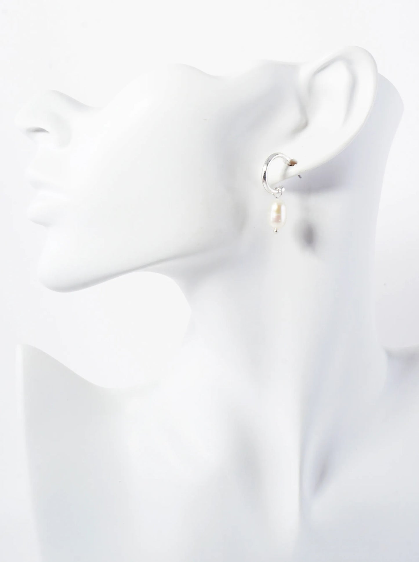 3-PC Pearl Dangle Hoop Earrings Set