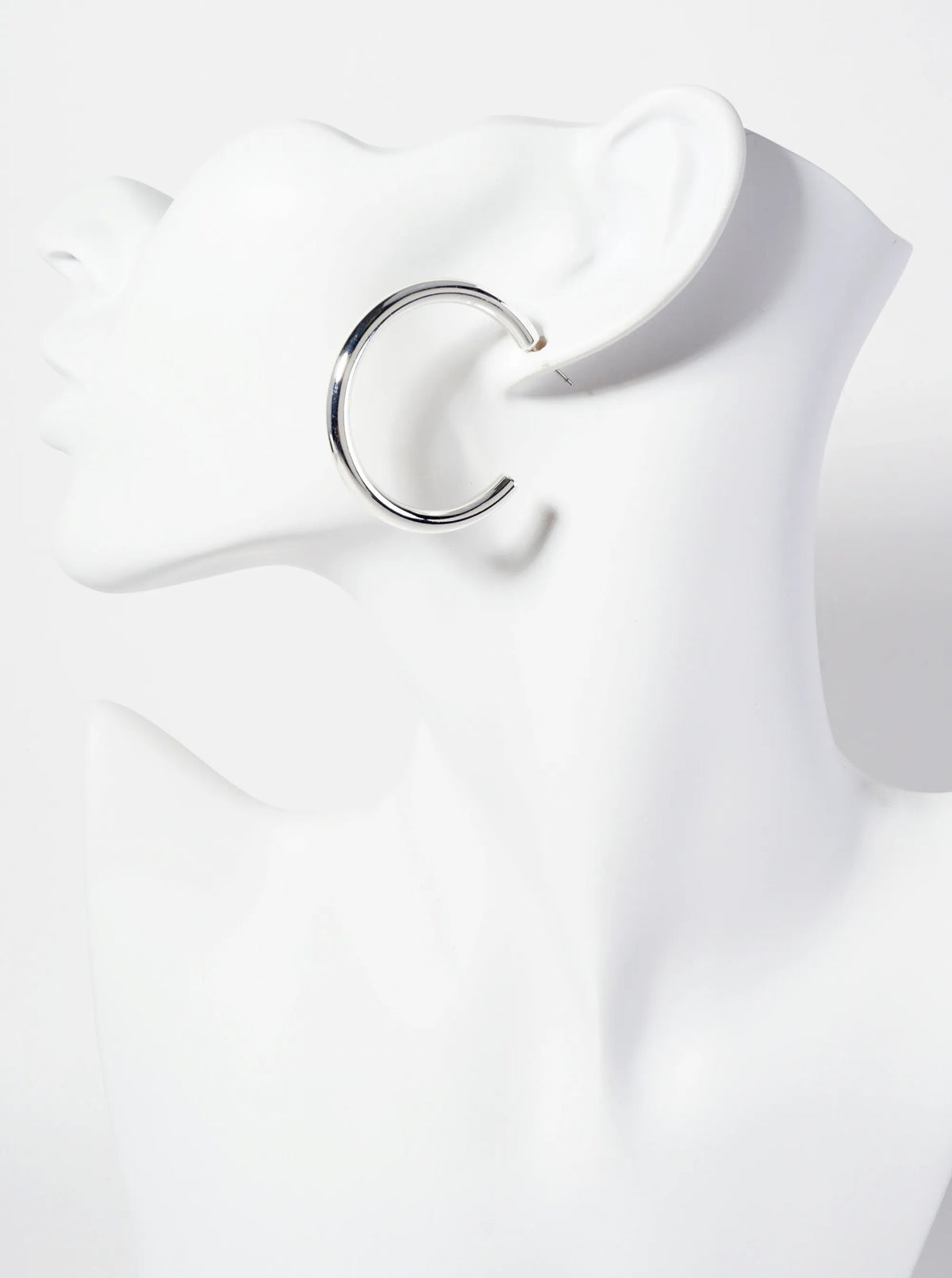 3-PC Set 30-40-50mm Brass Open Hoop Earrings With 4mm Thickness