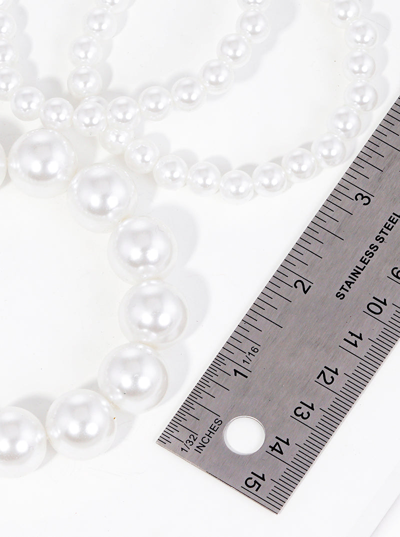 3-PC-Set 8-15mm Hollow Bead Stretch Stackable Bracelet