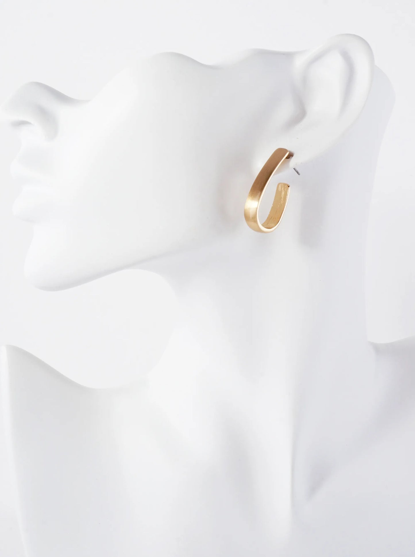 3-PC-Set Polished Metal 10-15-30mm Hoop Earrings