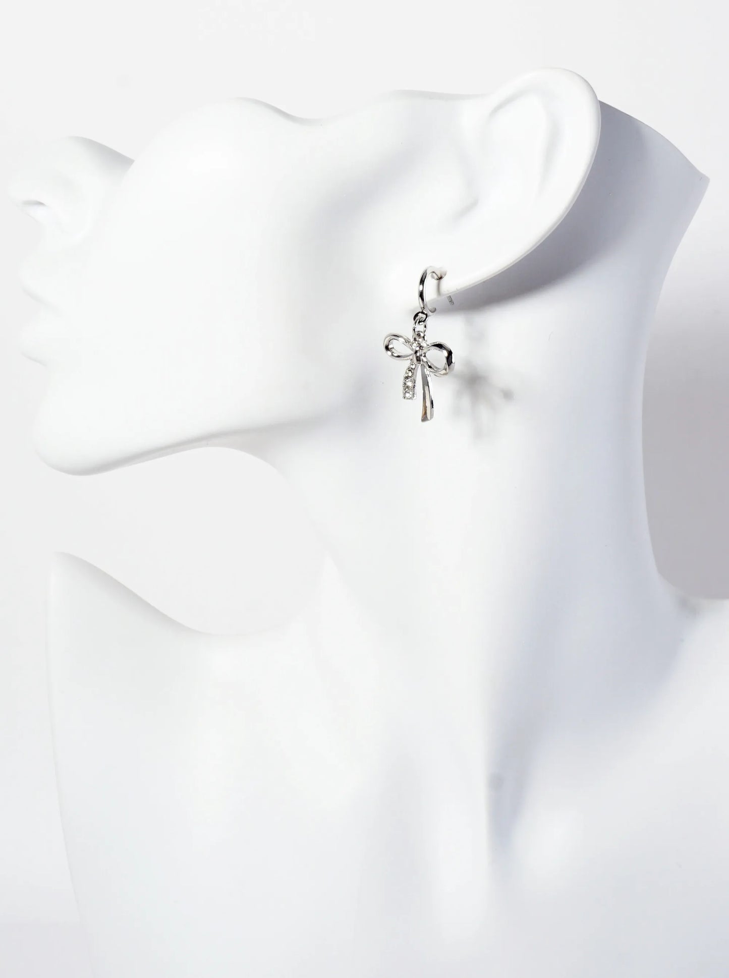 3-PC-Set Ribbon Bow Stud Earrings