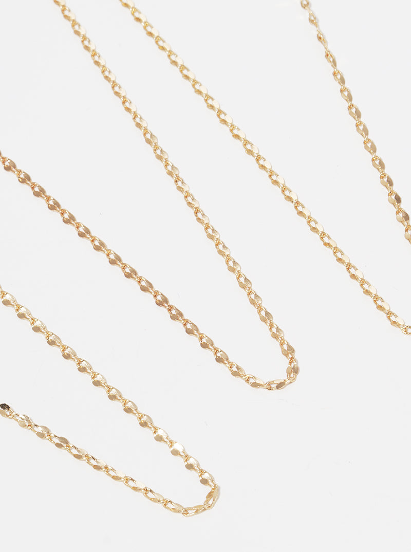 3-Piece Delicate Layered Chain Necklace Set