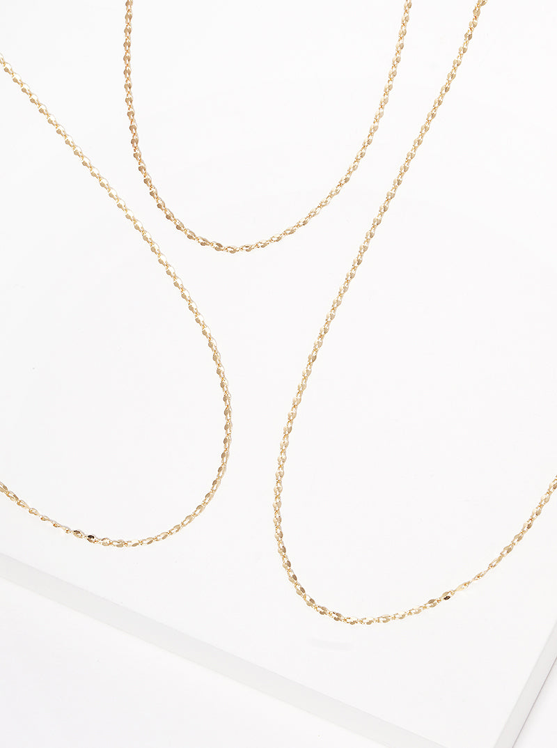 3-Piece Delicate Layered Chain Necklace Set