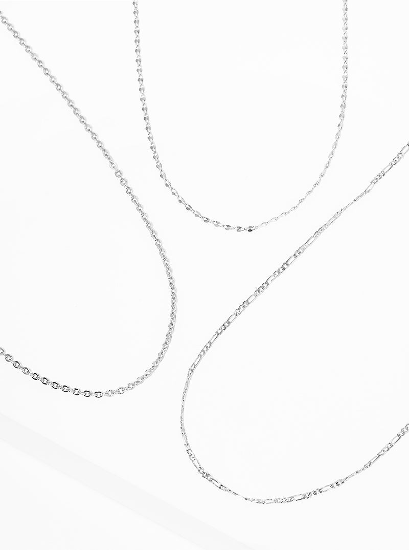 3-Piece Delicate Layered Multi Chain Necklace Set