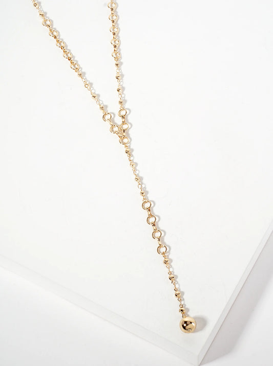 3-inch Ball-Chain Drop 20-Inch Y Necklace