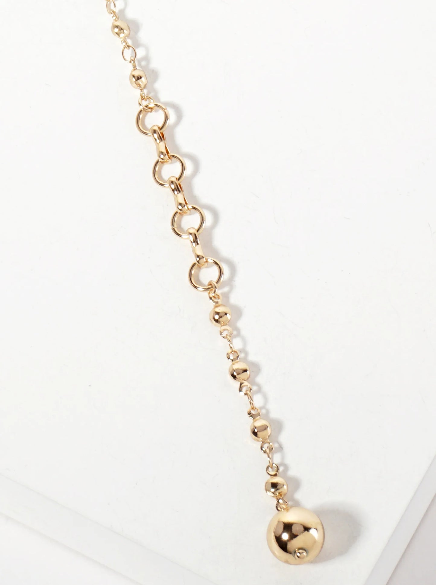 3-inch Ball-Chain Drop 20-Inch Y Necklace