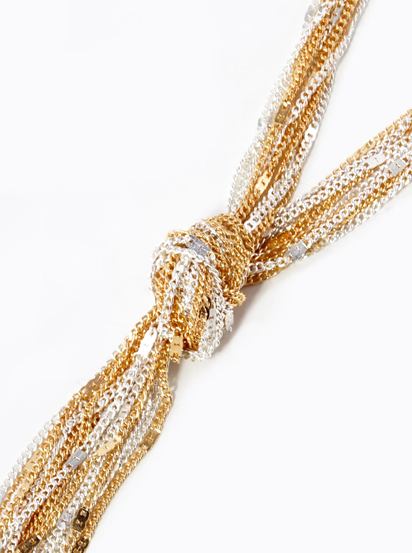 30 Inch Long Chain Knot Y Lariat Necklace