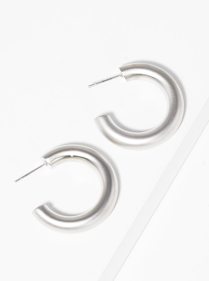 30MM BOLD ALUMINUM OPEN ROUND HOOP EARRINGS