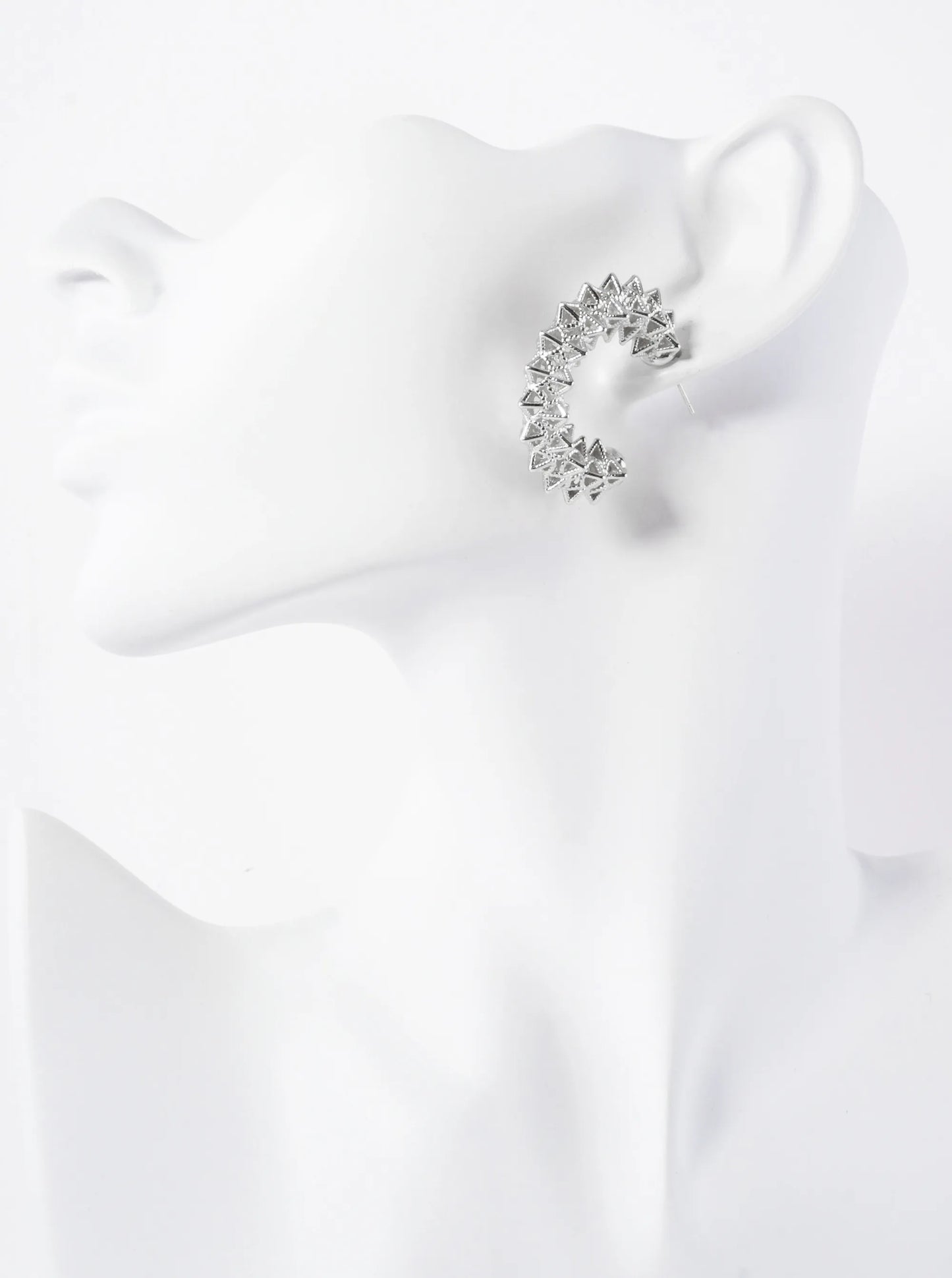 30mm 14K-Gold-Dipped Geometric Brass Open Hoop Earrings
