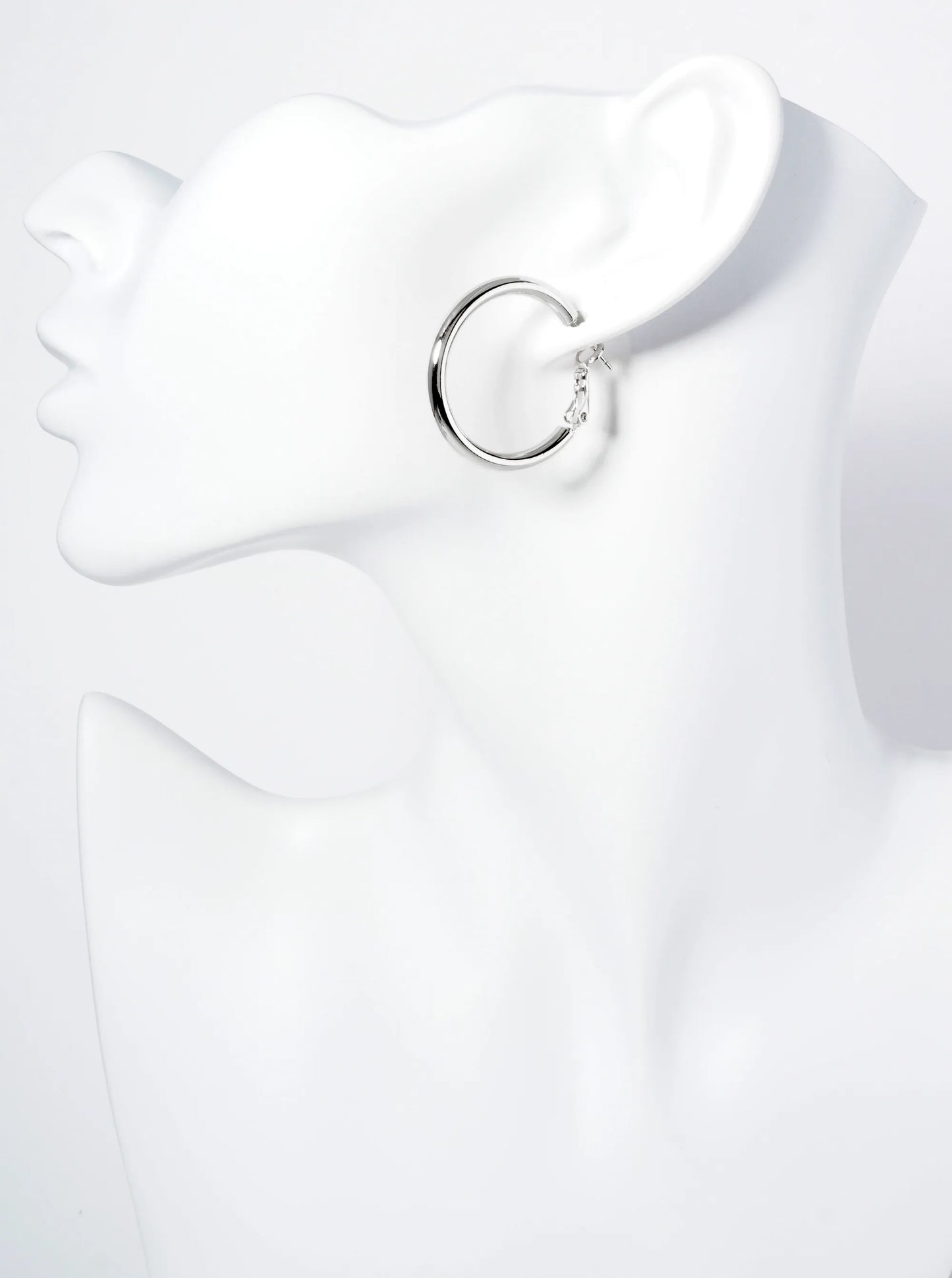 30mm 14K-Gold-Dipped Latch-Back Hoop Earrings With 2 And A Half Mm Thickness