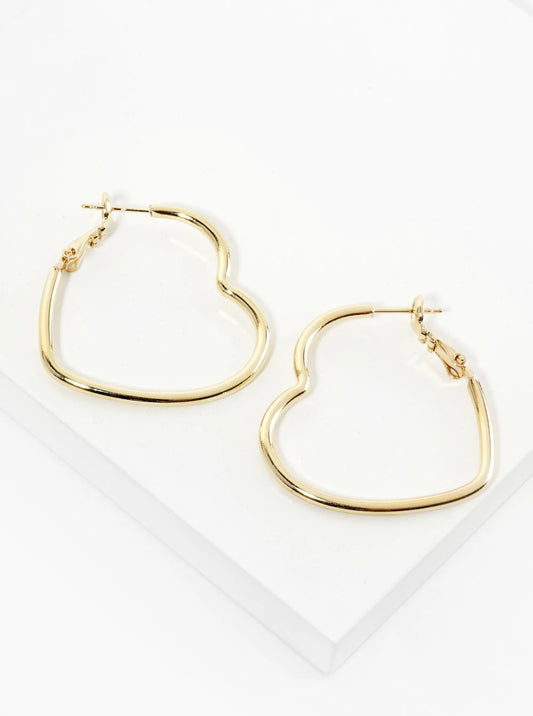 30mm 14K-Gold-Dipped Textured Two Interlocking Latch-Back Hoop Earrings